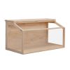 Wooden Hamster Cage Small Animals House, Acrylic Hutch for Dwarf Hamster, Guinea Pig, Chinchilla, Openable Top with Air Vents