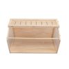 Wooden Hamster Cage Small Animals House, Acrylic Hutch for Dwarf Hamster, Guinea Pig, Chinchilla, Openable Top with Air Vents