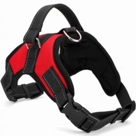 Dog Chest Strap Traction Rope Explosion proof Flushing Dog Chest Strap (Specifications (length * width): XL, colour: Black)