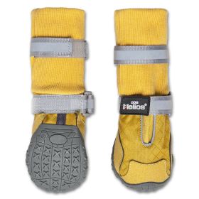 Dog Helios 'Traverse' Premium Grip High-Ankle Outdoor Dog Boots (Color: yellow, size: X-Small)