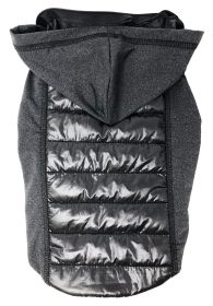 Pet Life 'Apex' Lightweight Hybrid 4-Season Stretch and Quick-Dry Dog Coat w/ Pop out Hood (Color: black, size: X-Large)